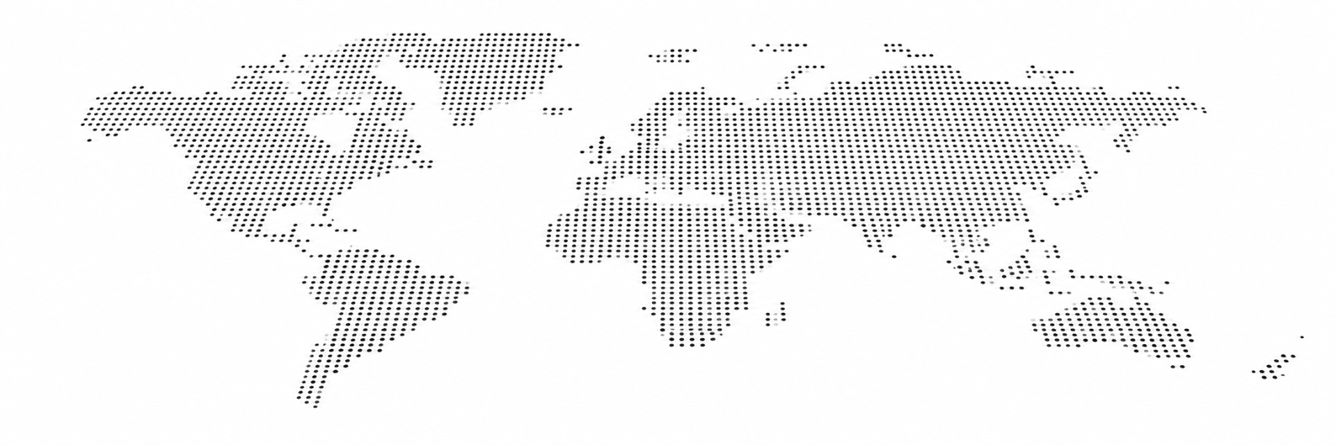 World map showing international trademark coverage